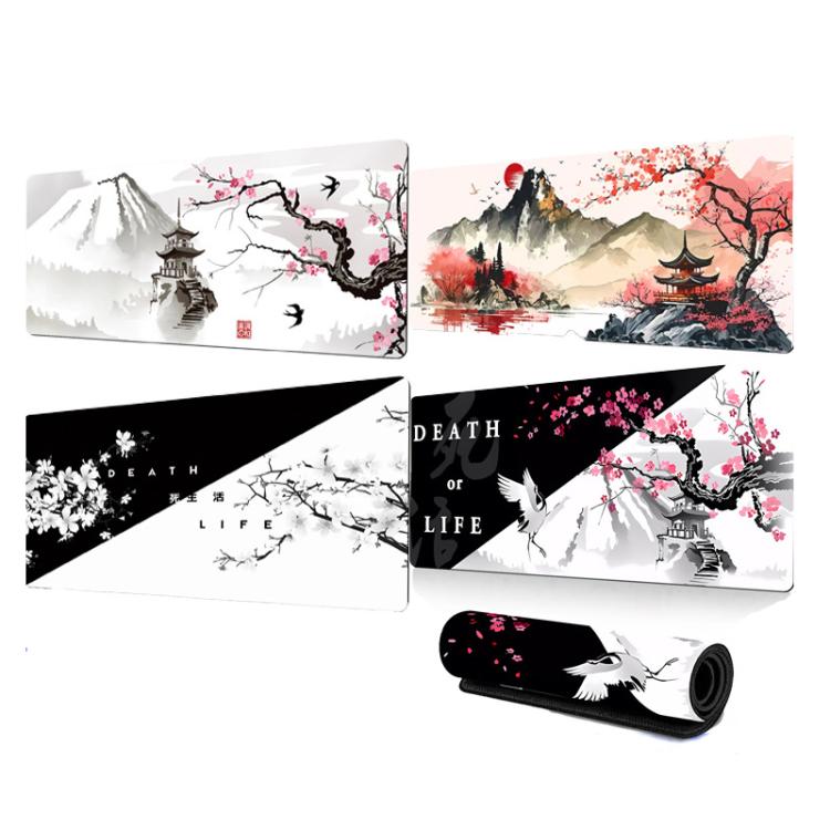 300x700x2mm Ink Painting Cherry Blossom Rubber Non-Slip Mouse Pad Desk Mat(Pattern 15) - Mouse Pads by buy2fix | Online Shopping UK | buy2fix