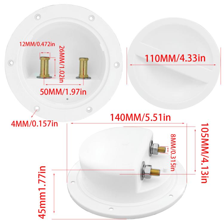 RV Marine Waterproof Sea Fishing Sealed Pure Copper Conductive Junction Box, Configuration: CP-5097 - Marine Accessories & Parts by buy2fix | Online Shopping UK | buy2fix