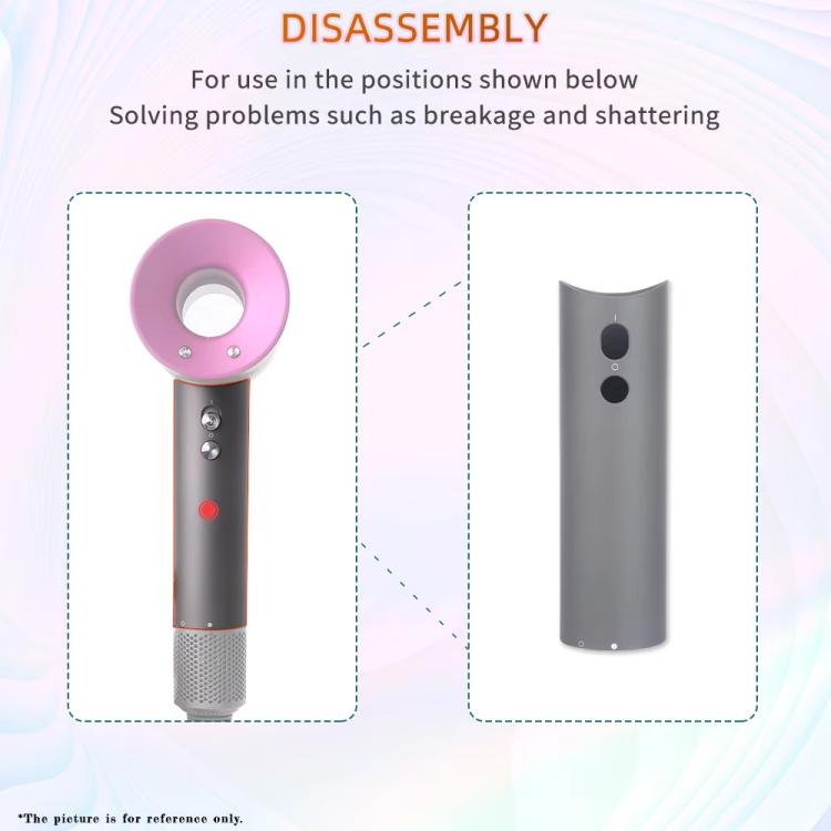 For Dyson Hair Dryer HD01 / HD03 / HD08 Handle Shell Assembly Accessories(Rose Red) - For Dyson Accessories by buy2fix | Online Shopping UK | buy2fix