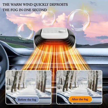 12V Fast Heating Car Heater Glass Defogger(Black White) - Heating & Fans by buy2fix | Online Shopping UK | buy2fix