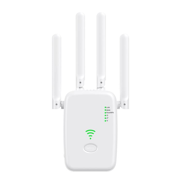 Urant U11 300Mbps 2.4G Wireless Repeater WiFi Signal Amplifier Support WPS Quick Setting US Plug White - Broadband Amplifiers by Urant | Online Shopping UK | buy2fix