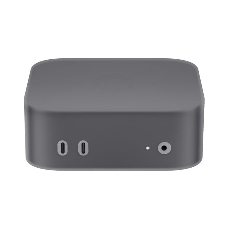 For Mac Mini M4 / M4 Pro 2024 Computer Host Dustproof Drop-Proof Silicone Protective Cover(Translucent Black) - MINI PC Accessories & Gadgets by buy2fix | Online Shopping UK | buy2fix