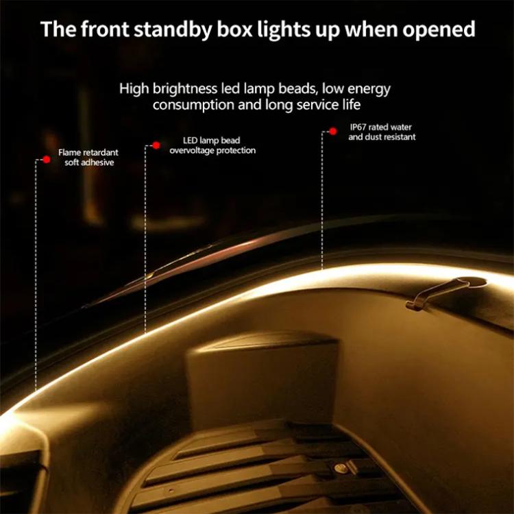 For Tesla Model 3 / Y Front Trunk Atmosphere Decorative Lights Welcome Light Bar(White Light) - Atmosphere lights by buy2fix | Online Shopping UK | buy2fix