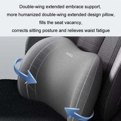 Car Mmemory Foam Support Driving Cushion, Color: Gray Lumbar Support - Seat Accessories by buy2fix | Online Shopping UK | buy2fix