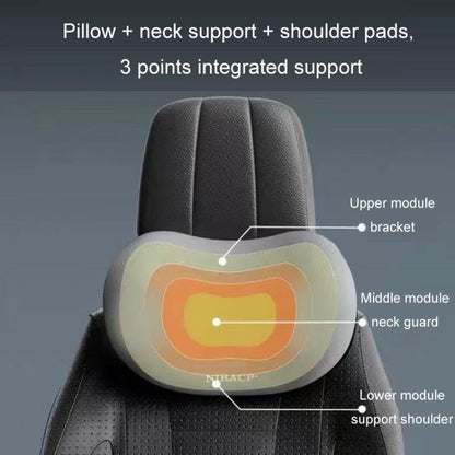 Car Mmemory Foam Support Driving Cushion, Color: Gray Lumbar Support - Seat Accessories by buy2fix | Online Shopping UK | buy2fix