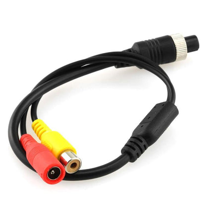 4 Pin Aviation Female To RCA Female DC Female Car Camera Adapter Connector Wire 50cm - DIY Cables by buy2fix | Online Shopping UK | buy2fix