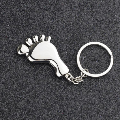 Small Feet Metal Keychain Gift - Key Rings by buy2fix | Online Shopping UK | buy2fix