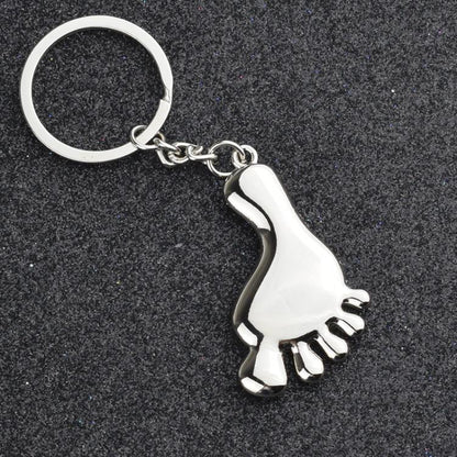 Small Feet Metal Keychain Gift - Key Rings by buy2fix | Online Shopping UK | buy2fix