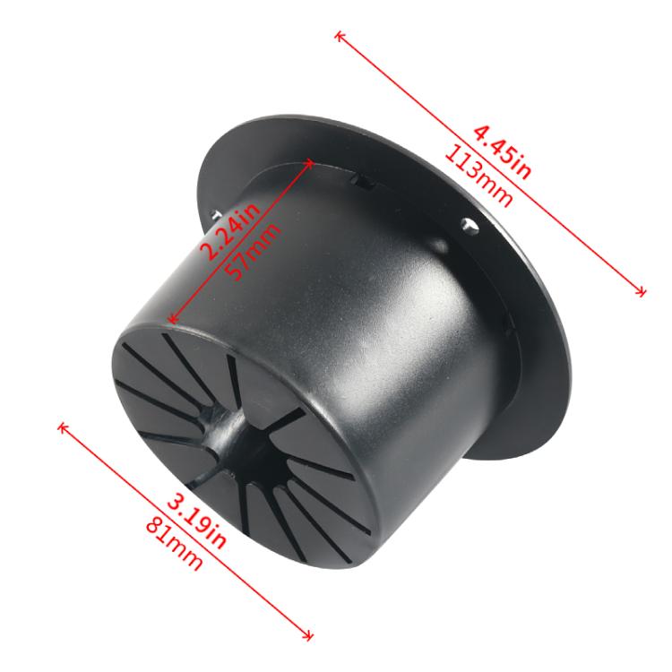 Yacht RV Round Wire Hatch Storage Box(Black) - Marine Accessories & Parts by buy2fix | Online Shopping UK | buy2fix