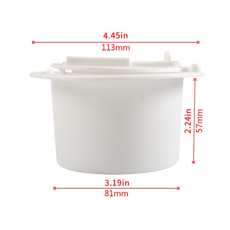 Yacht RV Round Wire Hatch Storage Box(White) - Marine Accessories & Parts by buy2fix | Online Shopping UK | buy2fix