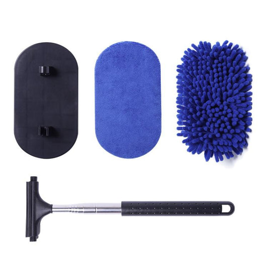 Retractable Windshield Cleaning Brush Scrubbing And Defogging 3 In 1 Car Wash Kit(Blue) - Car washing supplies by buy2fix | Online Shopping UK | buy2fix