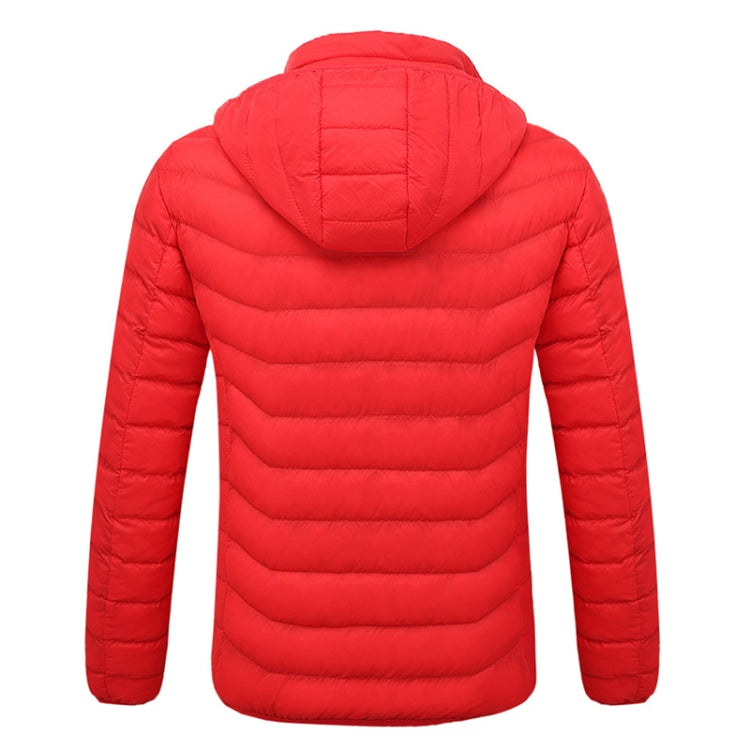 Winter Smart Electric Heating Hooded Jacket, Size:M(Red) - Down Jackets by buy2fix | Online Shopping UK | buy2fix