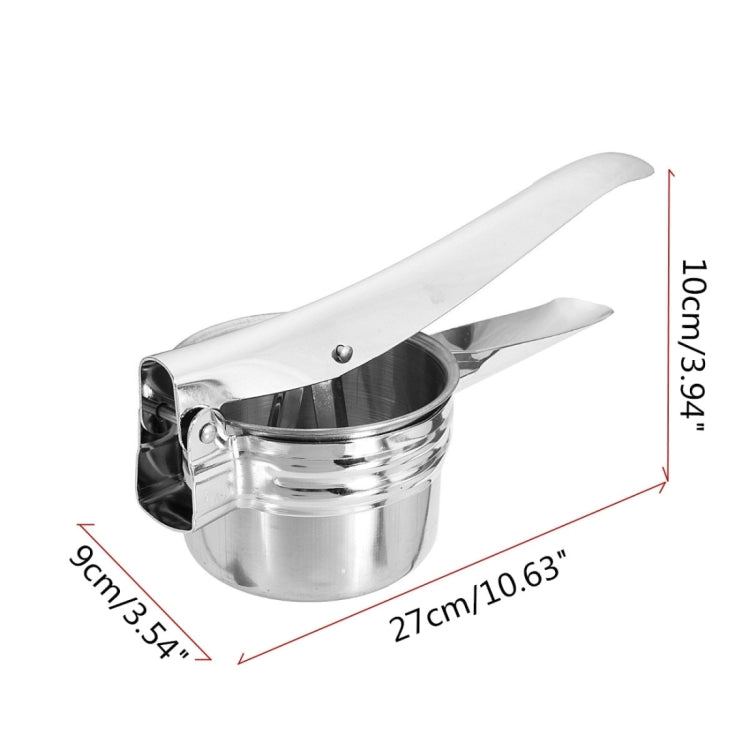 Potato Fruit Vegetable Manual Press Juicer Stainless Steel Crusher Squeezer - Stirrer & Squeezer by buy2fix | Online Shopping UK | buy2fix