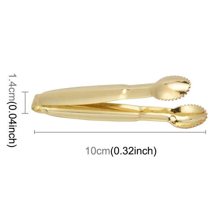 Stainless Steel Coffee Sugar Clip Kitchen Bar Clip(Gold) - Food Clips & Clips by buy2fix | Online Shopping UK | buy2fix