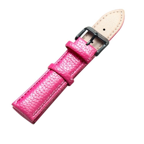 CAGARNY Simple Fashion Watches Band Black Buckle Leather Watch Band, Width: 20mm(Magenta) - Watch Accessories & Parts by CAGARNY | Online Shopping UK | buy2fix