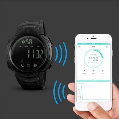 SKMEI 1301 Multifunction 50m Waterproof Sports Bluetooth Smart Watch, Compatible with Android & iOS System(Black) - Sport Watches by SKMEI | Online Shopping UK | buy2fix