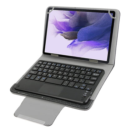 Universal Detachable Magnetic Bluetooth Keyboard Leather Case with Touchpad & Holder for 7 inch IOS & Android & Windows Tablet PC(Black) - Universal Keyboard by buy2fix | Online Shopping UK | buy2fix