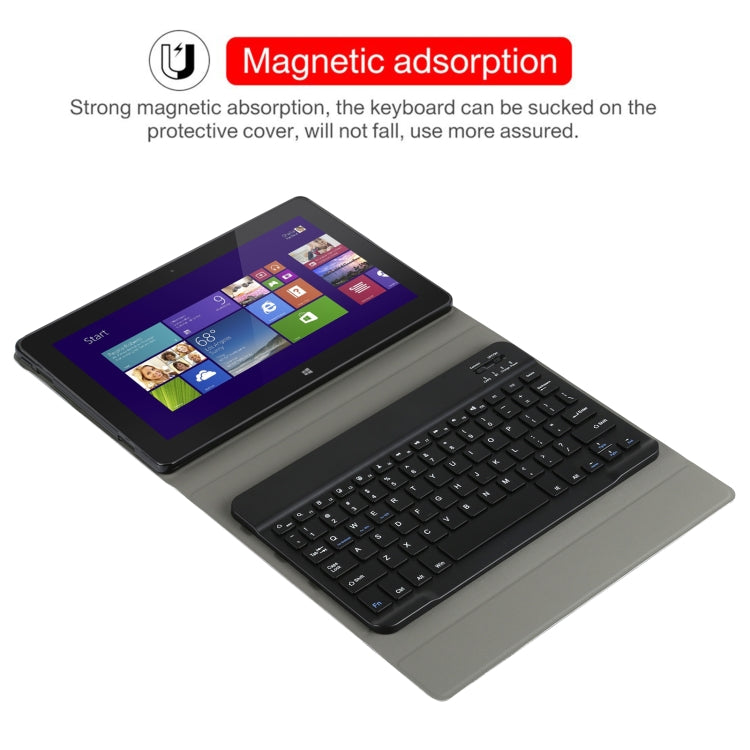 AM12 2 in 1 Removable Bluetooth Keyboard + Protective Leather Tablet Case with Holder for Lenovo Tab P11 (Tab-J606F)(Black) - Lenovo Keyboard by buy2fix | Online Shopping UK | buy2fix