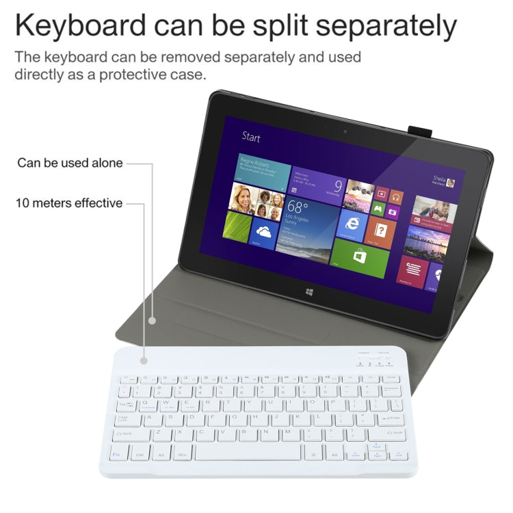 AM12 2 in 1 Removable Bluetooth Keyboard + Protective Leather Tablet Case with Holder for Lenovo Tab P11 (Tab-J606F)(Gold) - Lenovo Keyboard by buy2fix | Online Shopping UK | buy2fix