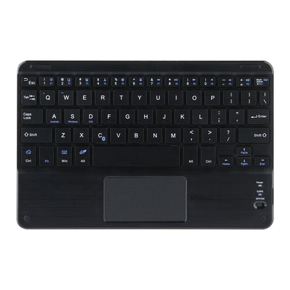 DY-M10ReL-C 2 in 1 Removable Bluetooth Keyboard + Protective Leather Tablet Case with Touchpad & Holder for Lenovo Tab M10 FHD REL(Black) - Lenovo Keyboard by buy2fix | Online Shopping UK | buy2fix