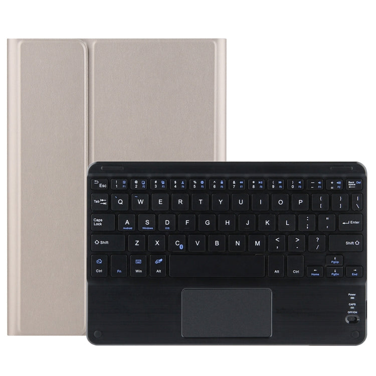 DY-P10-C 2 in 1 Removable Bluetooth Keyboard + Protective Leather Tablet Case with Touchpad & Holder for Lenovo Tab P10 10.1 inch(Gold) - Lenovo Keyboard by buy2fix | Online Shopping UK | buy2fix