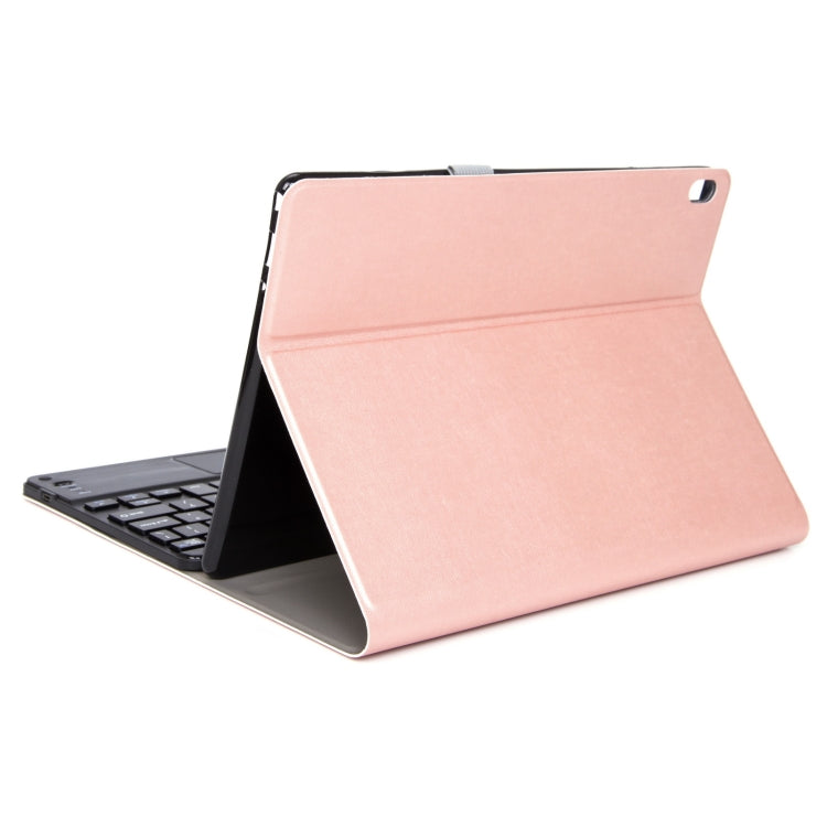 DY-P10-C 2 in 1 Removable Bluetooth Keyboard + Protective Leather Tablet Case with Touchpad & Holder for Lenovo Tab P10 10.1 inch(Rose Gold) - Lenovo Keyboard by buy2fix | Online Shopping UK | buy2fix