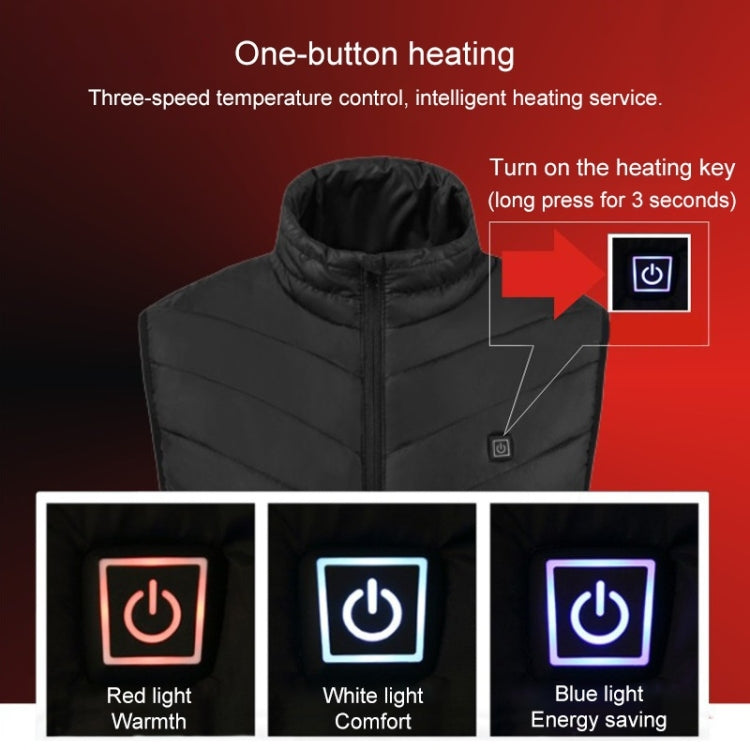 USB Heated Smart Constant Temperature Hooded Warm Coat for Men and Women (Color:Red Size:XL) - Down Jackets by buy2fix | Online Shopping UK | buy2fix