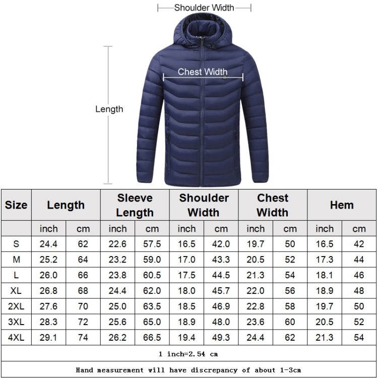 USB Heated Smart Constant Temperature Hooded Warm Coat for Men and Women (Color:Black Size:XXXL) - Down Jackets by buy2fix | Online Shopping UK | buy2fix