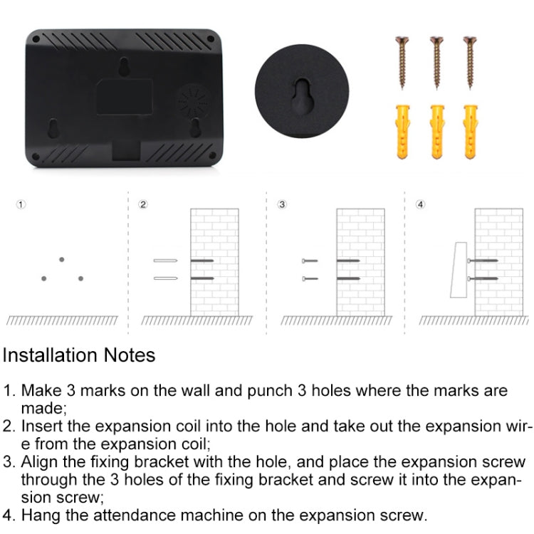 F01 Fingerprint Time Attendance Machine with 2.4 inch TFT Screen, UK Plug - Security by buy2fix | Online Shopping UK | buy2fix