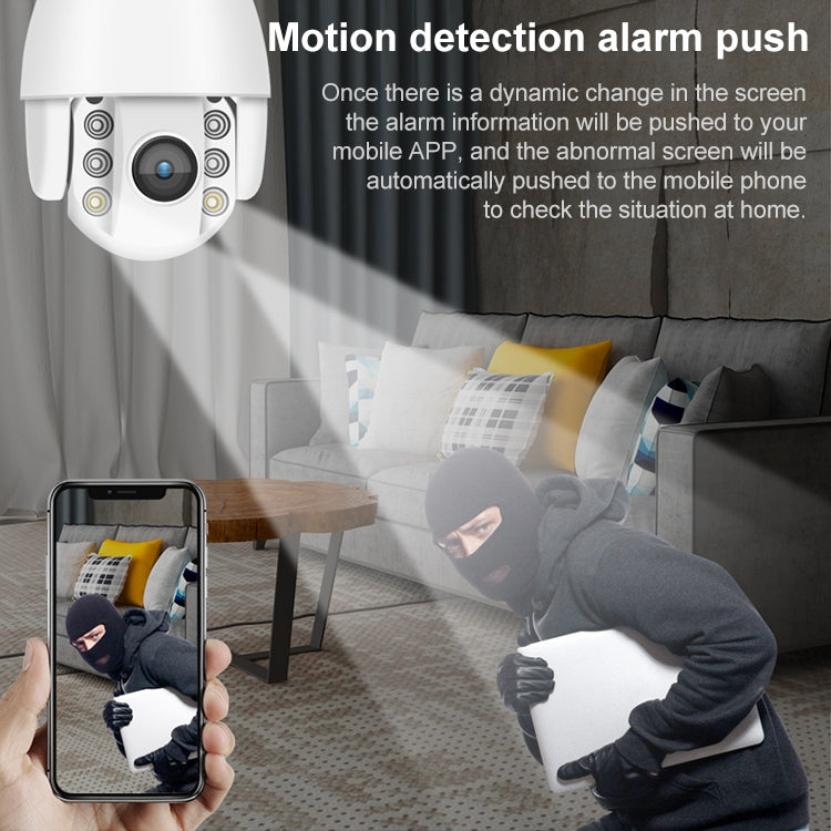 QX2 4G (EU Version) 1080P HD 360 Degrees Panoramic Day and Night Full-color Waterproof Smart Camera, Support Motion Detection / Two-way Voice / TF Card, UK Plug - Security by buy2fix | Online Shopping UK | buy2fix