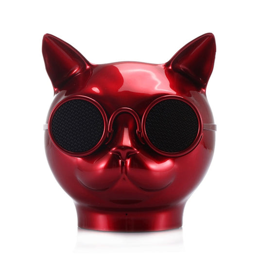 T8 Mini Cat Shape Stereo Wireless Bluetooth Speaker, Support Hands-free / TF Card / FM(Red) - Mini Speaker by buy2fix | Online Shopping UK | buy2fix