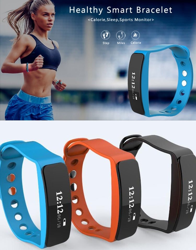 TLW05 0.86 inch OLED Display Bluetooth Smart Bracelet, IP66 Waterproof Support Pedometer / Calls Remind / Sleep Monitor / Sedentary Reminder / Alarm / Remote Capture, Compatible with Android and iOS Phones (Blue) - Smart Wear by buy2fix | Online Shopping UK | buy2fix