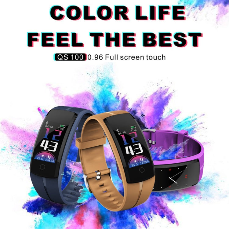 QS100 0.96 inches TFT Color Screen Smart Bracelet IP67 Waterproof, Support Call Reminder /Heart Rate Monitoring /Sleep Monitoring /Sedentary Reminder /Blood Pressure Monitoring (Red) - Smart Wear by buy2fix | Online Shopping UK | buy2fix