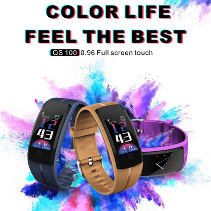 QS100 0.96 inches TFT Color Screen Smart Bracelet IP67 Waterproof, Support Call Reminder /Heart Rate Monitoring /Sleep Monitoring /Sedentary Reminder /Blood Pressure Monitoring (Red) - Smart Wear by buy2fix | Online Shopping UK | buy2fix