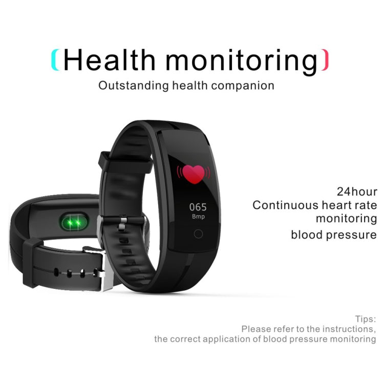 QS100 0.96 inches TFT Color Screen Smart Bracelet IP67 Waterproof, Support Call Reminder /Heart Rate Monitoring /Sleep Monitoring /Sedentary Reminder /Blood Pressure Monitoring (Red) - Smart Wear by buy2fix | Online Shopping UK | buy2fix