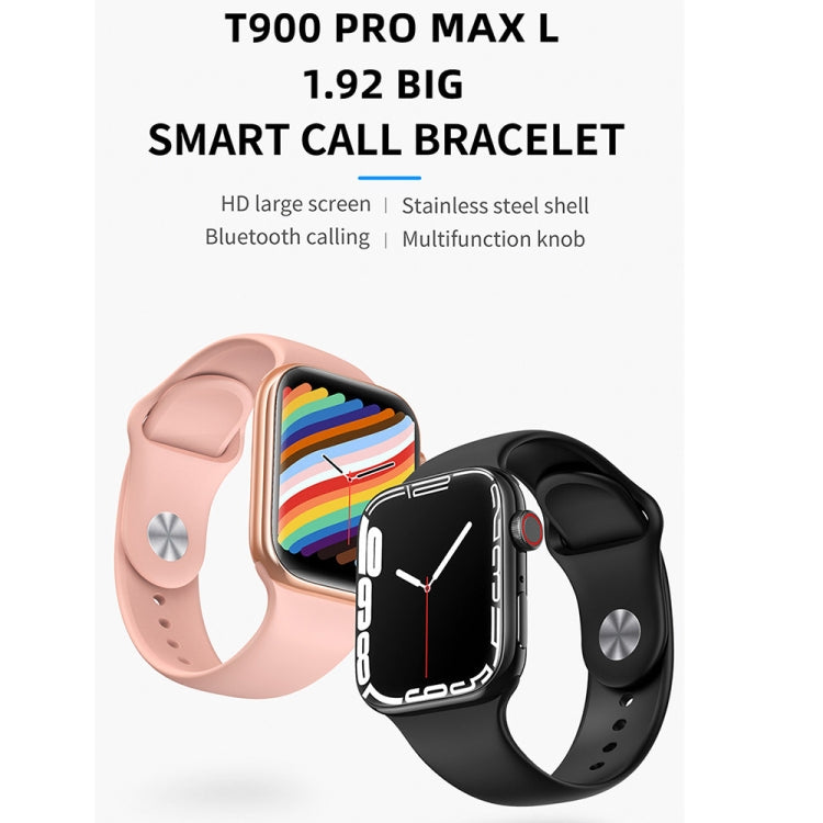 T900 PRO MAX L BIG 1.92 inch Large Screen Waterproof Smart Watch, Support Heart Rate / Blood Pressure / Oxygen / Multiple Sports Modes (Pink) - Smart Wear by buy2fix | Online Shopping UK | buy2fix