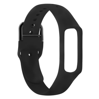 Smart Watch Pure Color Silicone Watch Band for Galaxy Fit-e (Black) - Smart Wear by buy2fix | Online Shopping UK | buy2fix