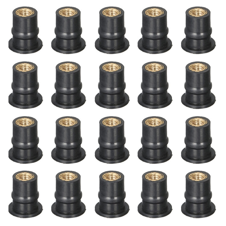 20 in 1 M5 Universal Motorcycle Windshield Brass Nuts - In Car by buy2fix | Online Shopping UK | buy2fix