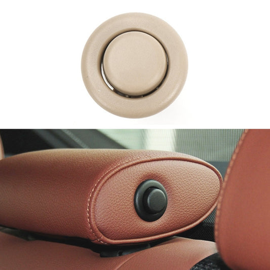 For BMW E90 / F18 Left Driving Car Rear Seat Headrest Switch Button 52207251369-1(Beige) - Car Switches by buy2fix | Online Shopping UK | buy2fix