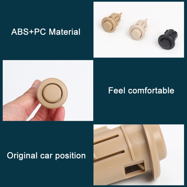 For BMW E90 / F18 Left Driving Car Rear Seat Headrest Switch Button 52207251371-1(Beige White) - Car Switches by buy2fix | Online Shopping UK | buy2fix