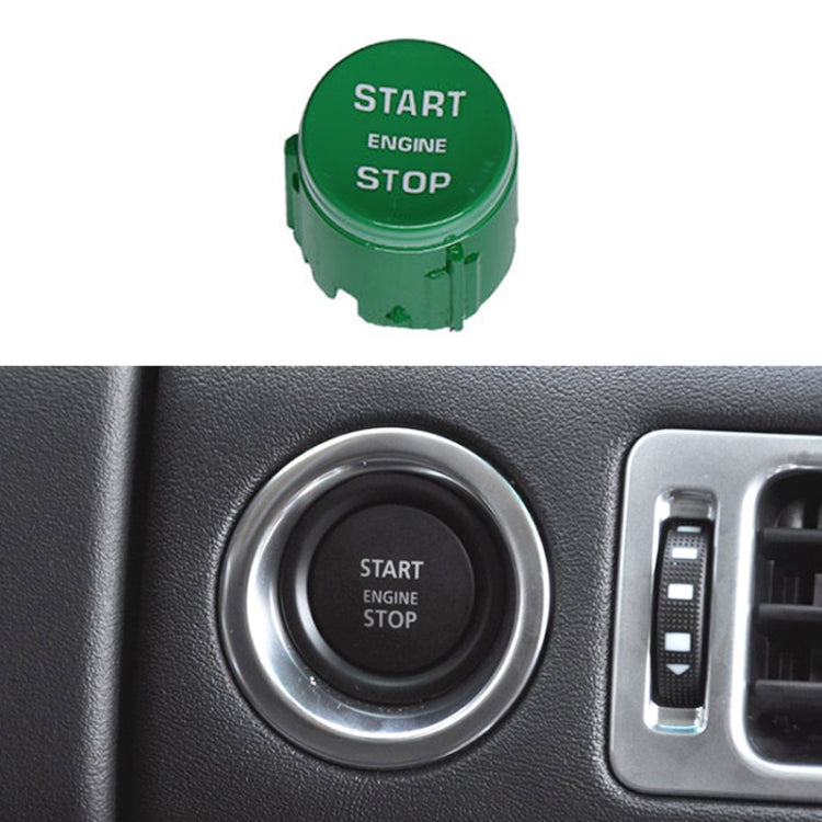 One-key Start Engine Stop Switch Button for Land Rover Range Rover / Discovery, Left Driving(Green) - Car Switches by buy2fix | Online Shopping UK | buy2fix