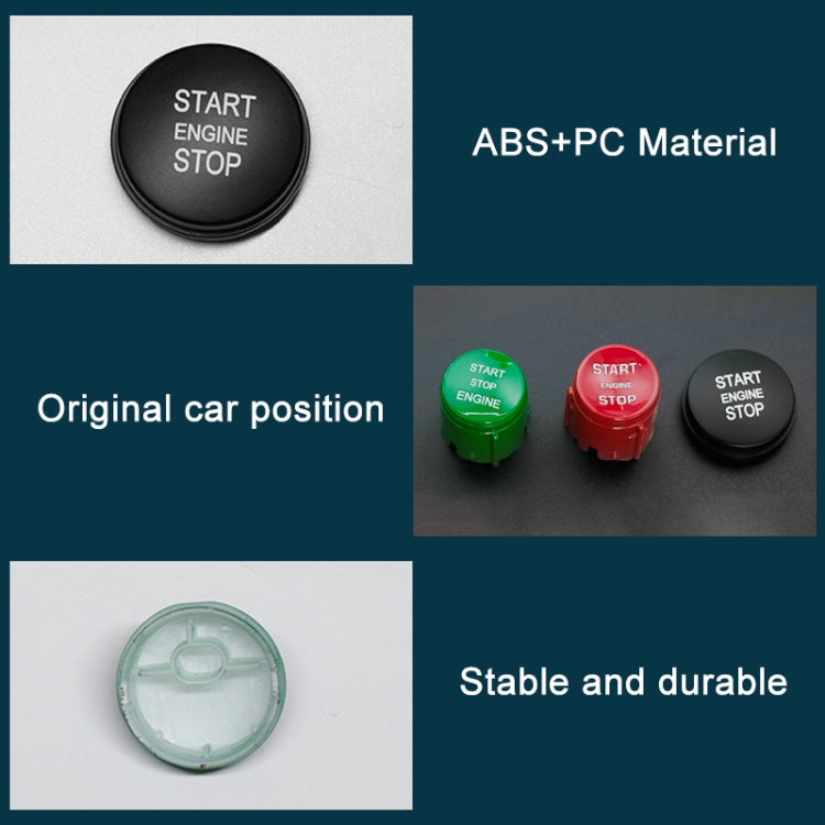 One-key Start Engine Stop Switch Button for Land Rover Freelander 2, Left Driving (Green) - Car Switches by buy2fix | Online Shopping UK | buy2fix