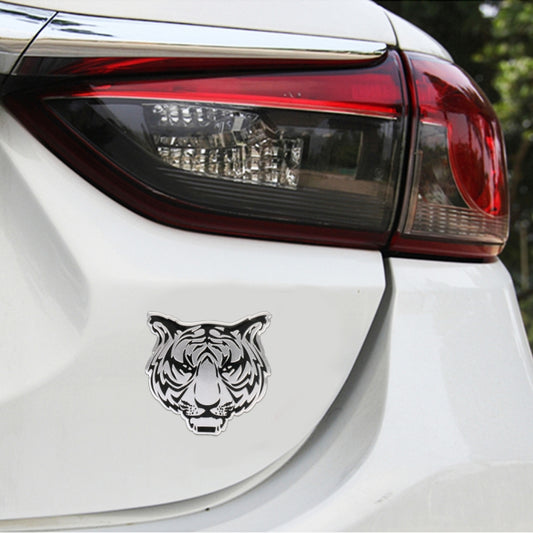 Car Tiger Metal Stickers Personalized Aluminum Alloy Decorative Stickers, Size:8 x 7.5cm - 3D Metal Sticker by buy2fix | Online Shopping UK | buy2fix