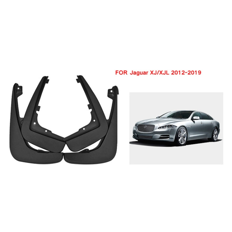 For Jaguar XJ / XJL 2012-2019 4pcs/Set Car Auto Soft Plastic Splash Flaps Fender Guard - Mudguards by buy2fix | Online Shopping UK | buy2fix