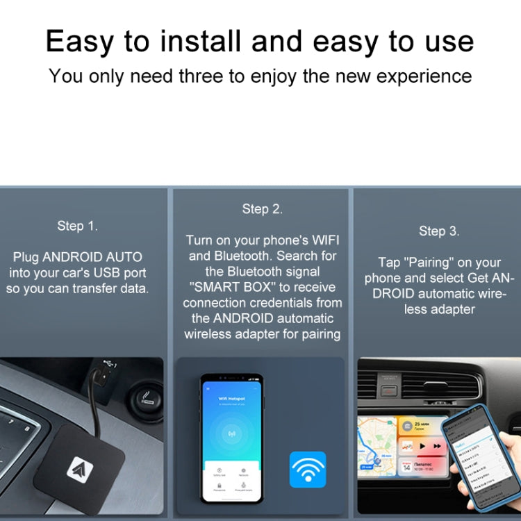 Car Intelligent AI Box Original Car Wired to Wireless Android Auto - Car MP3 & MP4 & MP5 by buy2fix | Online Shopping UK | buy2fix