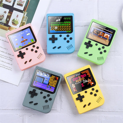 MK800 3.0 inch Macaron Mini Retro Classic Handheld Game Console for Kids Built-in 800 Games, Support AV Output (Yellow) - Pocket Console by buy2fix | Online Shopping UK | buy2fix