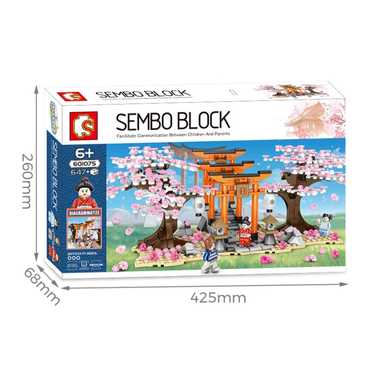 SEMBO 601075 Cherry Blossom Series Puzzle Assembled Toy Small Particle Building Blocks - Building Blocks by buy2fix | Online Shopping UK | buy2fix