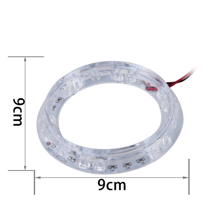 HY-1601 2W 6 LEDs Car Angel Eyes Light, DC 12V(White Light) - Others by buy2fix | Online Shopping UK | buy2fix