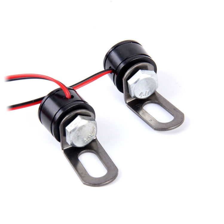 2 PCS 12V 3W Green Light Eagle Eyes LED Strobe Light For Motorcycle ，Wire Length: 90cm - Eagle Eye Lights by buy2fix | Online Shopping UK | buy2fix