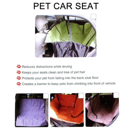 Nonslip Folding Car Rear Back Seat Cover Pet Cat Dog Cushion Mat, Size: 195 x 135 x 0.2 cm(Khaki) - Seat Accessories by buy2fix | Online Shopping UK | buy2fix